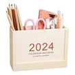 Desk Organizer With 12 Months Calendar | https://www.bestnamebadges.com