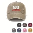 Pigment Dyed Washed Distressed Trucker Cap | https://www.bestnamebadges.com