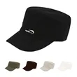 Polyester Unisex Flat Top Cap Military Hat | https://www.bestnamebadges.com