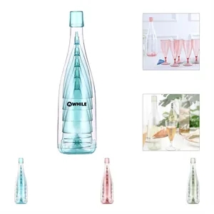Reusable PortableMimosa Wine Glasse Plastic Champagne Flutes