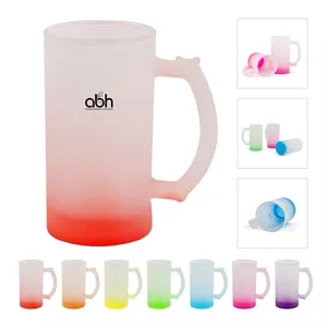 Frosted Mug Color changing Gradient Cup Bottle With Handle