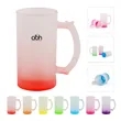 Frosted Mug Color changing Gradient Cup Bottle With Handle | https://www.bestnamebadges.com