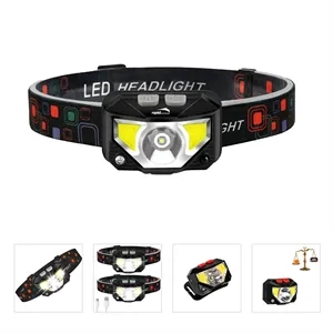 Bright LED Rechargeable Headlamp Flashlight