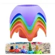 Plastic Beach Cup Holders | https://www.bestnamebadges.com