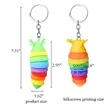 Mini Fidget Slug Key-Chain Toys | https://www.bestnamebadges.com