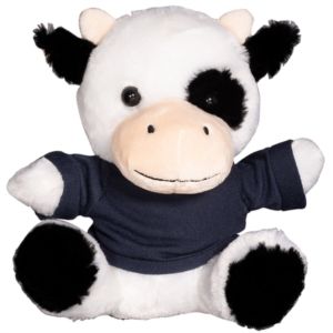 7" Plush Cow With T-Shirt