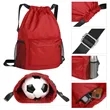 Water-Resistant Drawstring Backpack With Mesh Pockets | https://www.bestnamebadges.com