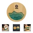Bamboo Coaster with Resin | https://www.bestnamebadges.com