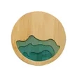 Bamboo Coaster with Resin | https://www.bestnamebadges.com