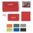Microfiber Cleaning Cloth In Pouch | https://www.bestnamebadges.com