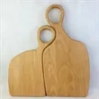 Wood Cutting Board Set with Handle | https://www.bestnamebadges.com