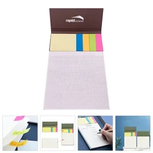 Business Notebook With Sticky Colored Notes