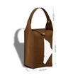 Portable PU Leather Hanging Car Tissue Bag | https://www.bestnamebadges.com