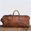 Large Leather Duffle Bag | https://www.bestnamebadges.com