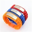 Paracord Bracelet with Metal Plate | https://www.bestnamebadges.com