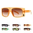 Retro Wide Rimmed Oversized Square Frame Sunglasses | https://www.bestnamebadges.com