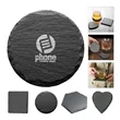 Black Slate Stone Coasters | https://www.bestnamebadges.com