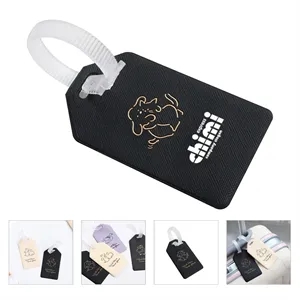 PVC Leather Luggage Tags