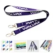 3/4" Dye Sublimated Double Ended Lanyard | https://www.bestnamebadges.com