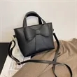 PU Large capacity bow tote bag | https://www.bestnamebadges.com