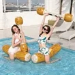 Inflatable Beach Log Flume Joust Set | https://www.bestnamebadges.com