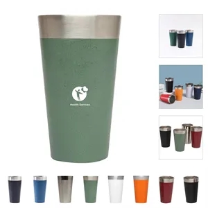 16oz The Stacking Beer Pint Matte Black
