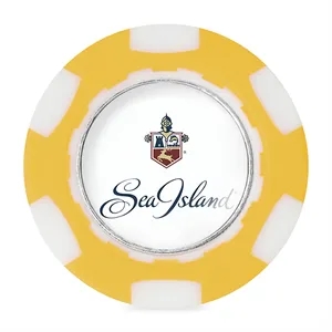 Ahead Poker Chip with Ball Marker | https://www.bestnamebadges.com