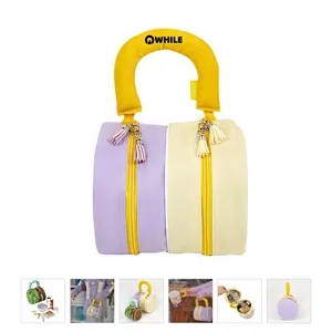 Nylon cylinder hand makeup bag