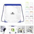 Clear Stadium Drawstring Backpack | https://www.bestnamebadges.com