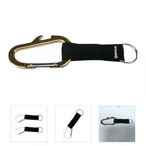 Carabiner Bottle Opener With Lanyard