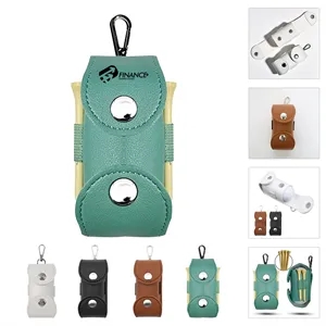 Leather Golf Ball Pouch