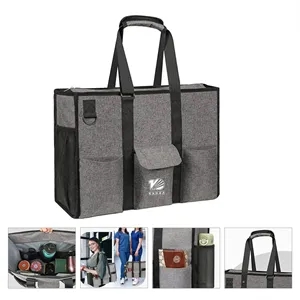 Custom Utility Water Resistant Zipper Tote Bag
