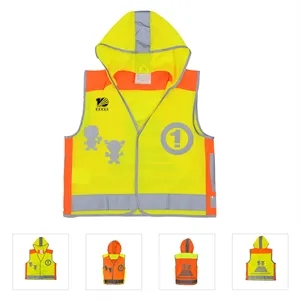 High Visibility Kids Safety Vest w/ Reflective Strip