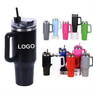 40oz Stainless Steel Insulated Tumbler with Straw