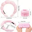 Customizable Sponge SPA Headband - Wrist Set | https://www.bestnamebadges.com