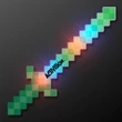 LED 8-Bit Pixel Sword | https://www.bestnamebadges.com