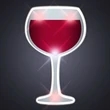 Wine Glass Pin Flashers | https://www.bestnamebadges.com