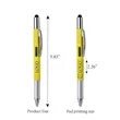 Metal Screw Level Touch Screen Stylus Pen | https://www.bestnamebadges.com
