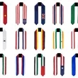 Full Color Custom Polyester Honor Graduation Stoles 72" | https://www.bestnamebadges.com