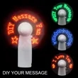 Mini Flash Message Fan with LED | https://www.bestnamebadges.com
