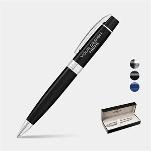 SHEAFFER® 300 Chrome Trim Executive Ballpoint Pen w/Gift Box | https://www.bestnamebadges.com