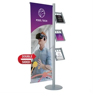 Flex Banner Display Single-Banner with Lit Racks Kit