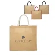 Union Printed - Fresno Eco Friendly Jute Tote Bags | https://www.bestnamebadges.com