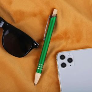 Venosa Velvet-Touch Aluminum Pen W/ Bamboo Accents