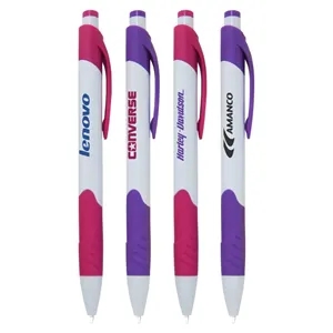 Union Printed, "Maryland" White Clicker Pen w/ Grip