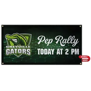 2' x 4' 13 oz. Smooth Vinyl Banner Double-Sided