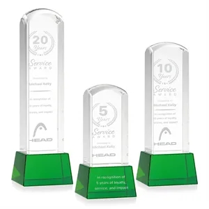 Silkwood Award on Base - Green | https://www.bestnamebadges.com