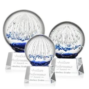 Starburst Award on Robson Base - Clear | https://www.bestnamebadges.com