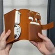 Leather Tech Cord Organizer | https://www.bestnamebadges.com