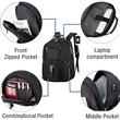 Large Laptop Backpack With USB Charging Port | https://www.bestnamebadges.com